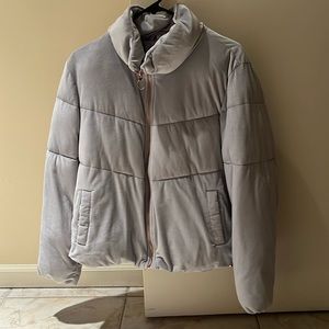 Light purple puffer/bomber jacket
